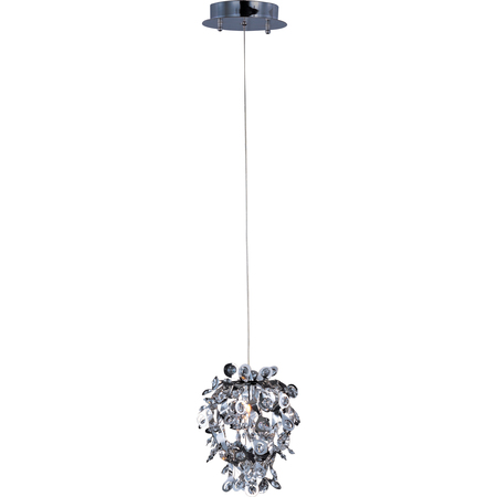 MAXIM Comet 1-Light 8" Wide Polished Chrome Pendant Light 94200BCPC